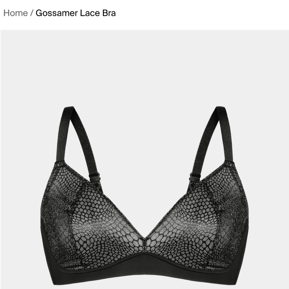 Knix Black Lace Triangle Bra Intimates